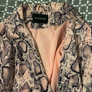 Pink snake blazer